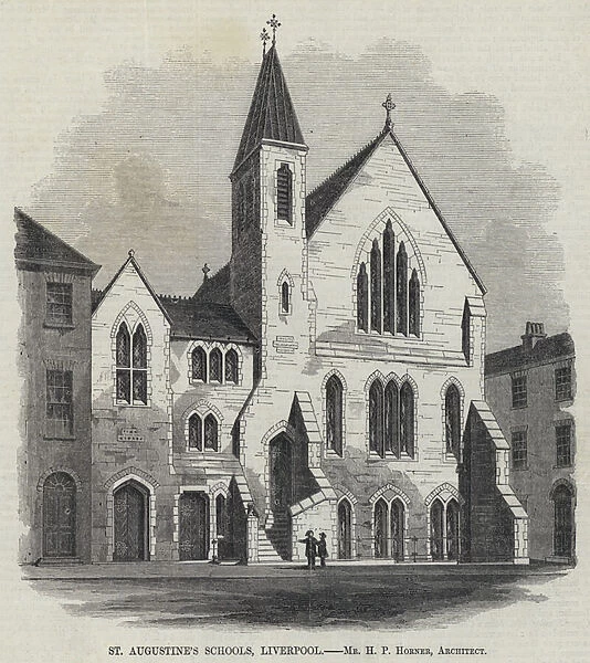 St Augustines Schools, Liverpool (engraving)