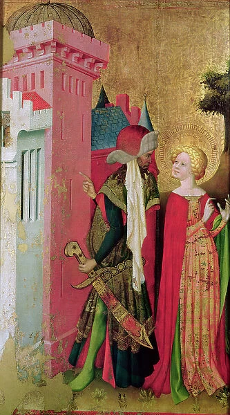 St. Barbara Locked in a Tower by her Father, from the St