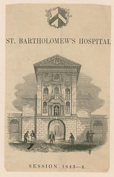 St Bartholomews Hospital, Smithfield. (engraving)