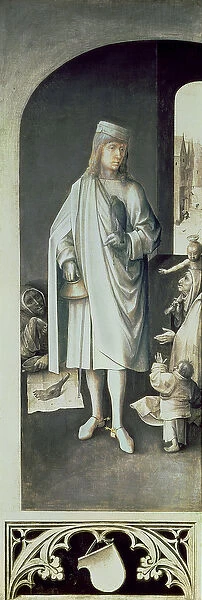 St. Bavo, Exterior of the Right Wing from the Last Judgement Altarpiece (oil on panel)