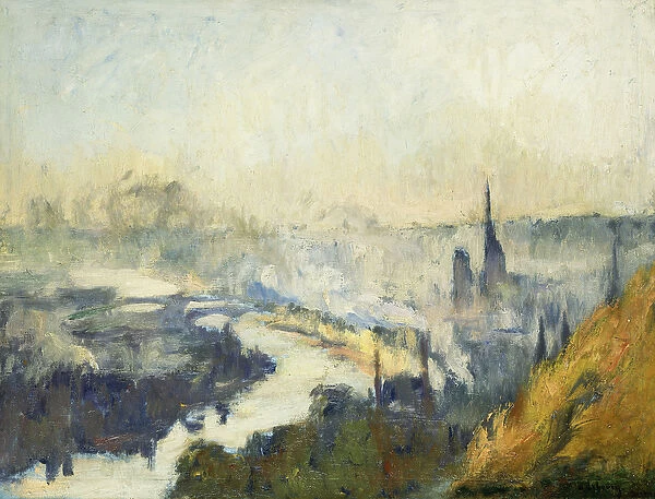 St. Catherines Mountain, Rouen (oil on canvas)