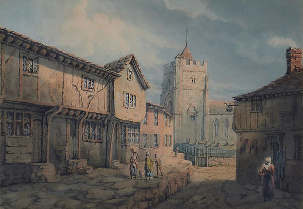 St. Clements Church, Hastings, 1800-65 (Watercolour)