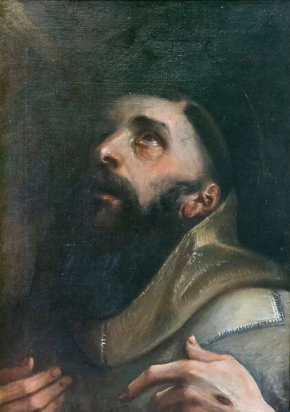 St Francis of Assisi, 1585-90, Annibale Carracci (oil on canvas)