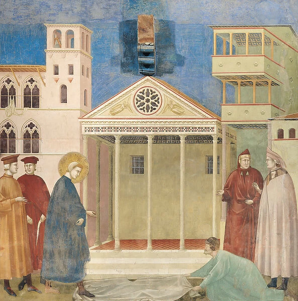 St. Francis Honoured by a Simple Man, 1297-99 (fresco)