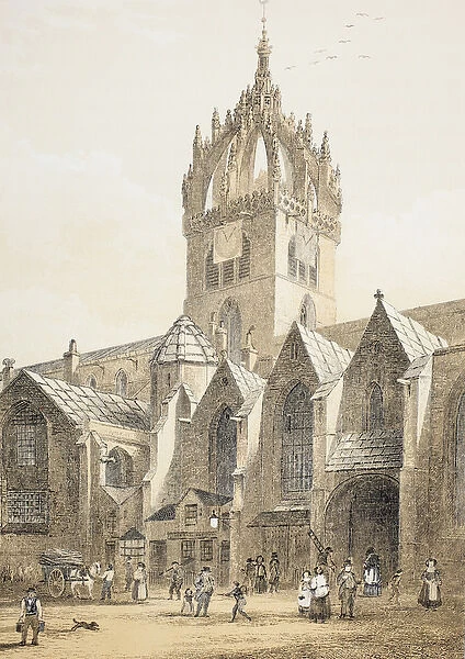 St. Giles Cathedral or the High Kirk of Edinburgh, from The Scots Worthies