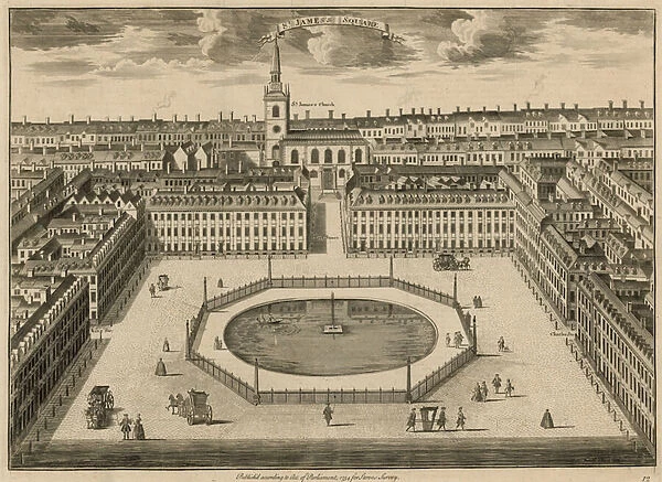 St Jamess Square, London (engraving)