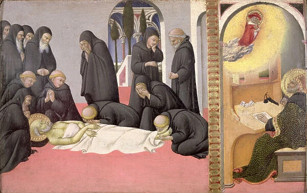 St. Jerome appearing to St. Cyril of Jerusalem, 1444 (oil on panel)