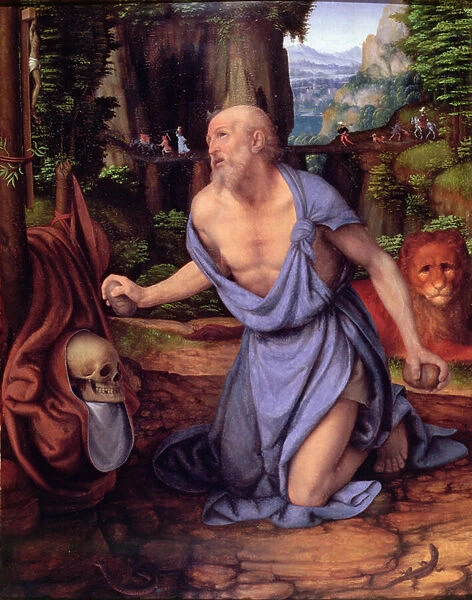 St. Jerome in the Wilderness, c. 1510-15 (oil on panel)