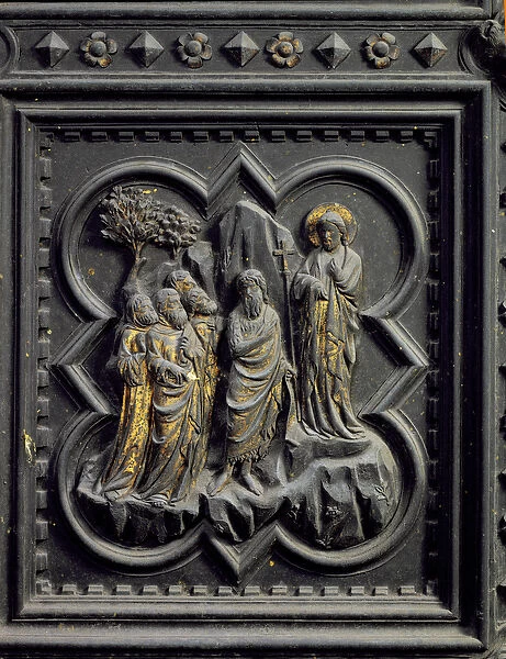 St John the Baptist Announces Christ, eighth panel of the South Doors of the Baptistery
