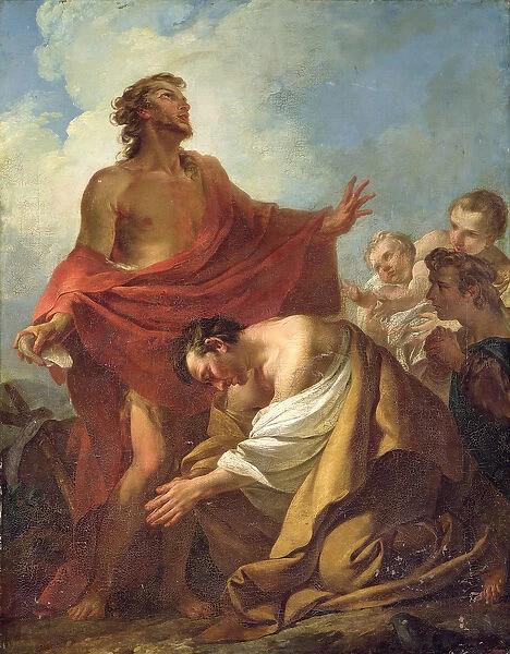 St. John the Baptist Baptising the Jews in the Desert, 1743 (oil on canvas)