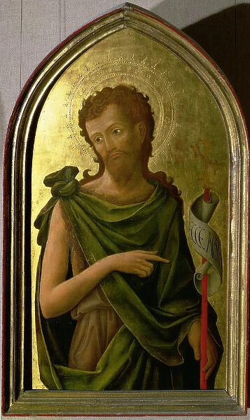 St. John the Baptist, panel from a polyptych removed from the church of St. Francesco in Padua