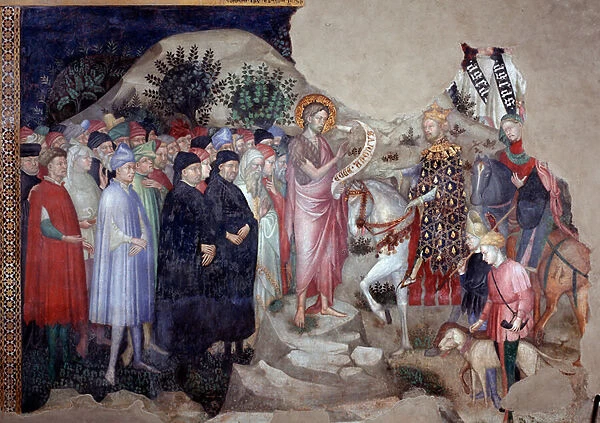 St John the Baptist preaching (Fresco, 1416)