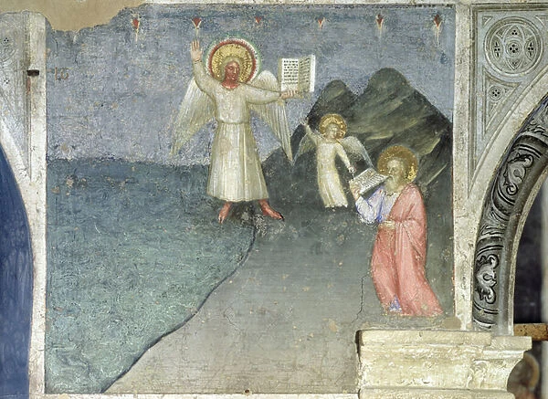 St. John Eating the Book, 1360-70 (fresco)