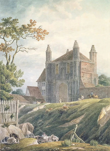 St. Johns Abbey Gate, Colchester, 18th century (w  /  c on paper)