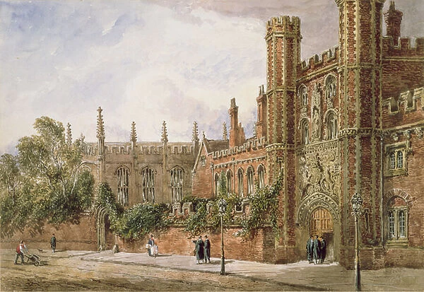 St. Johns College, Cambridge, 1843 (w  /  c)