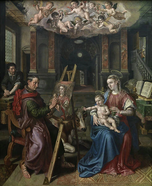 St. Luke Painting the Virgin, 1602 (oil on panel)