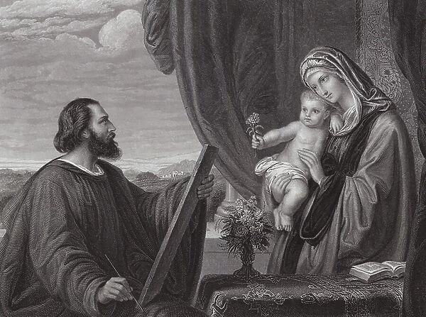 St Luke and the Virgin (engraving)