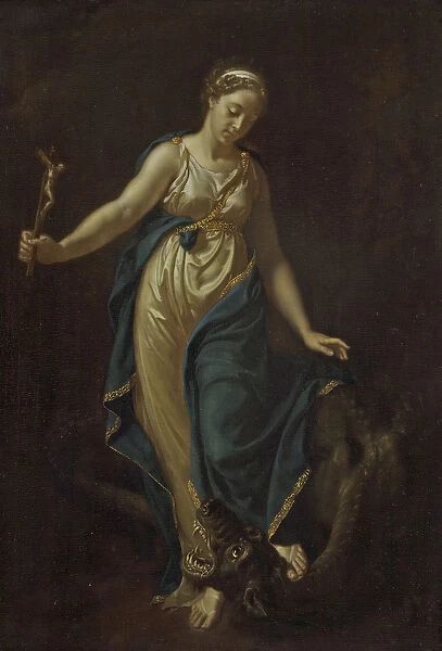 St. Margaret and the Dragon, 1714 (oil on panel)