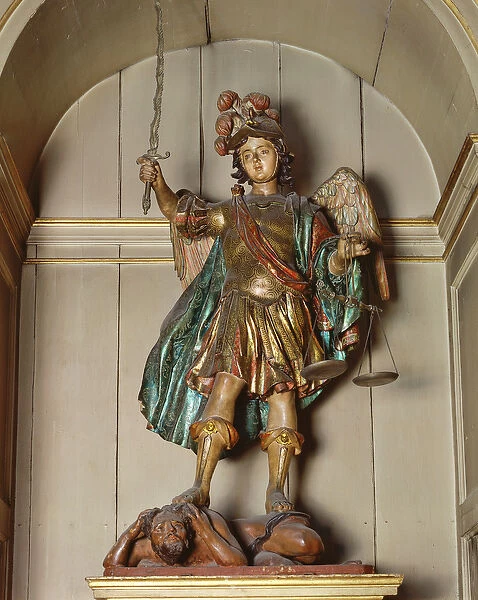 St. Michael the Archangel, 1658 (polychrome wood)