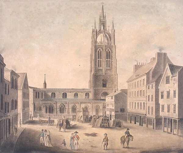 St Nicholas Church, Newcastle upon Tyne (ink & w  /  c on paper)