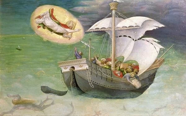 St. Nicholas Saves a Ship from Wreckage, predella panel from the Quaratesi Altarpiece