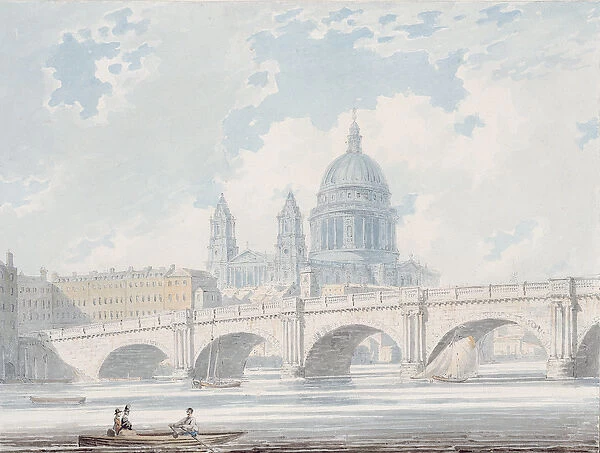 St Pauls Cathedral, 1793 (w  /  c on paper)