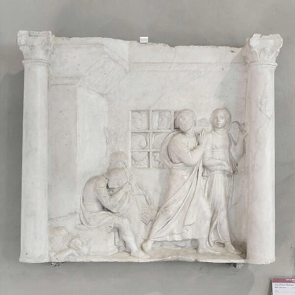 St Peter released from prison, 1439 circa (marble)