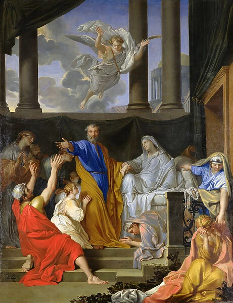 St. Peter Resurrecting the Widow Tabitha, 1652 (oil on canvas)
