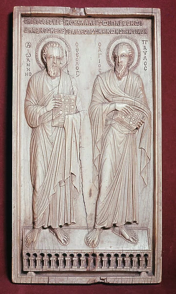 St Peter and St Paul (Ivory diptych element, 11th century)