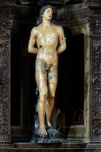 St. Sebastian, statue (wood)