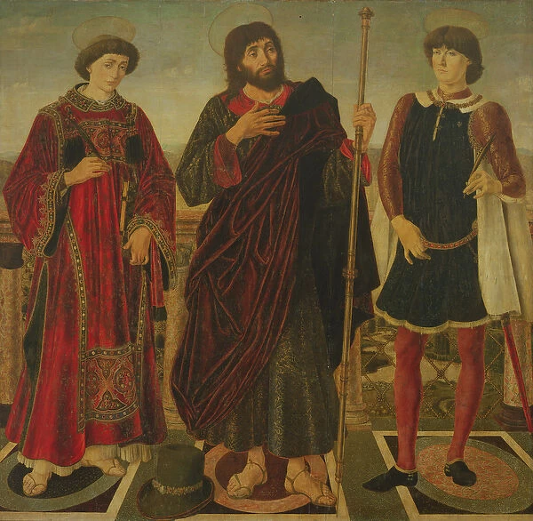 St Vincent, James the Greater and Eustace (oil on canvas)