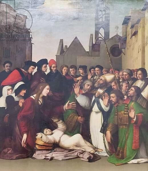 St Zenobius raises a boy from the dead, 1519 (oil on wood)