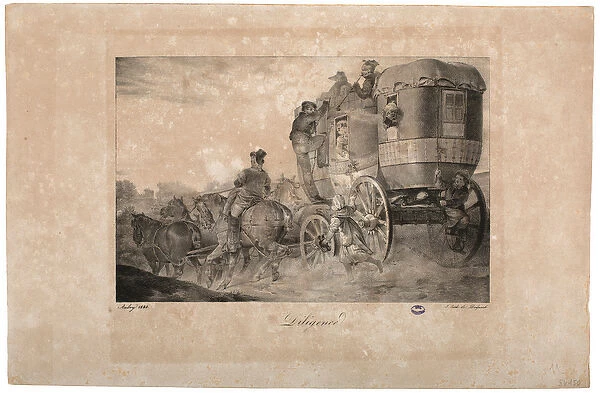 Stagecoach, 1823 (litho)