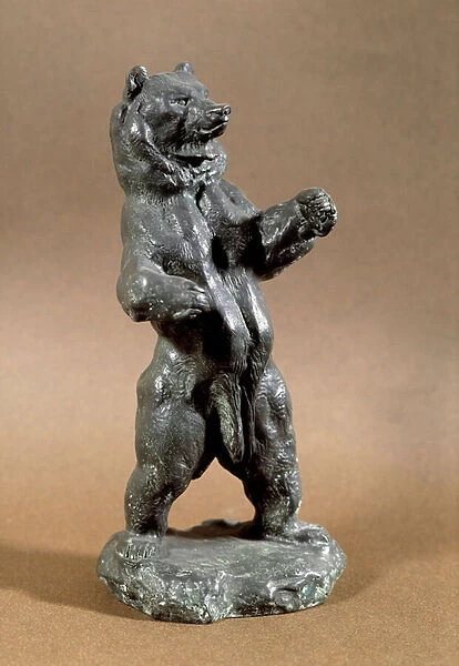 Standing Bear Bronze sculpture by Antoine Louis Barye (1795-1875) 19th century Sun