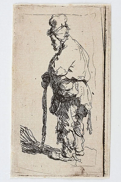 Standing peasants, 1630 (Etching)