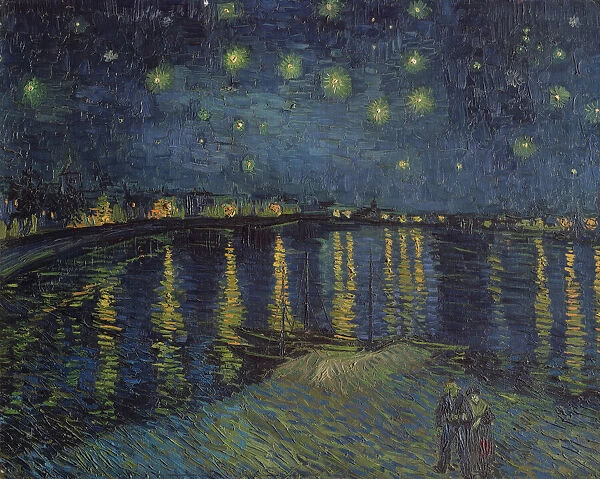 Starry Night over the Rhone, 1888 (oil on canvas)
