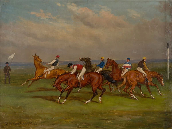 At the Starting Gate, 1892 (oil on canvas)