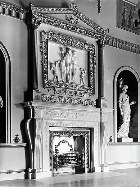 The State Dining Room, Syon House, London, from The English Country House (b / w photo)