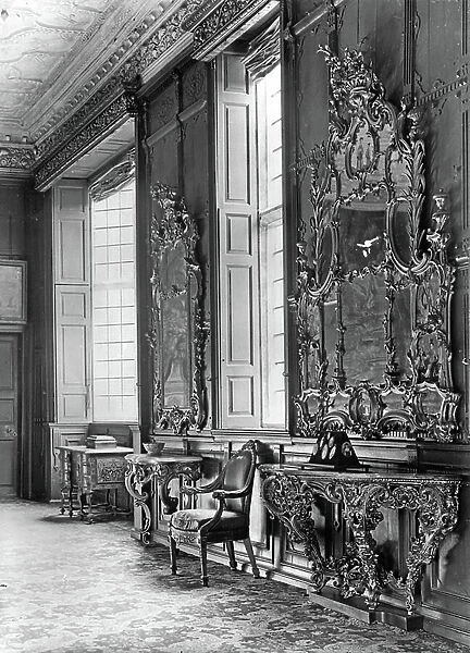 The State Drawing Room, Bramshill, Hampshire, from The English Country House (b / w photo)
