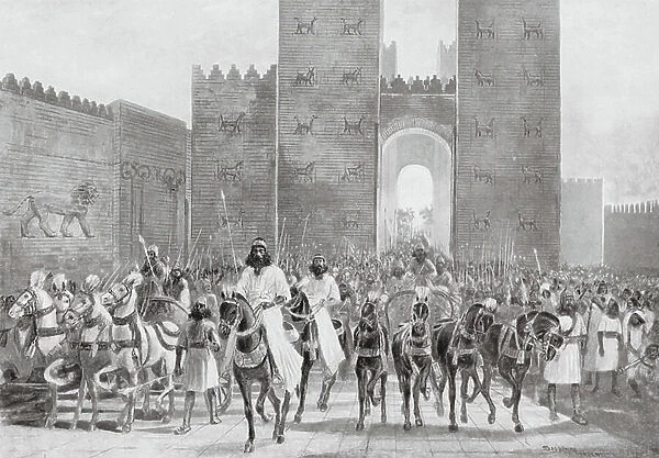 State Entry of Cyrus into Babylon (litho)