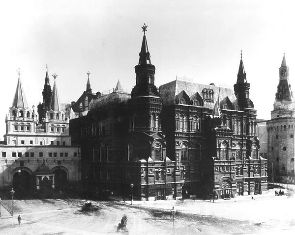 State Historical Museum, Moscow, 1883 (b  /  w photo)