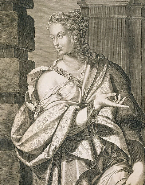 Statilia Messalina third wife of Nero (engraving)