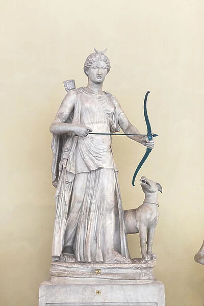 Statue of Artemis (marble & bronze)