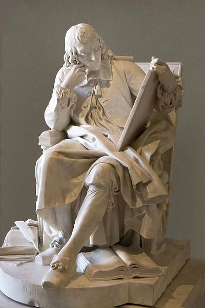 Statue of Blaise Pascal (1623-1662) (marble)