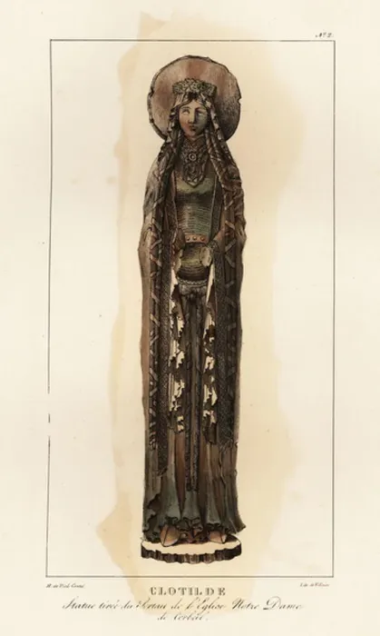 Framed Print : Statue of Clotilde (c)