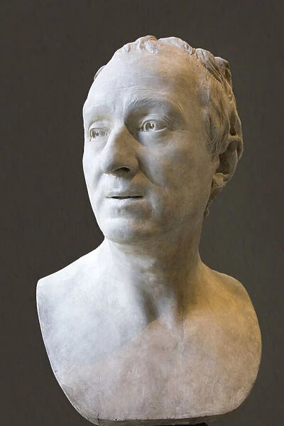 Statue of Denis Diderot (1713-1784) (marble)