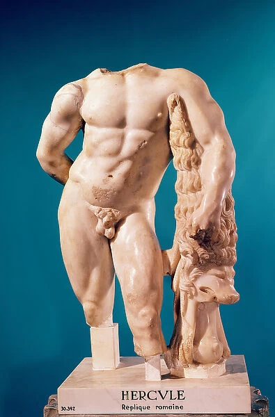Statue of Hercules, copy of a Greek original (marble)