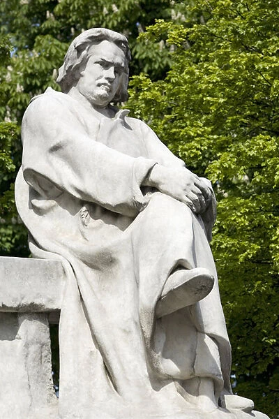 Statue of Honore of Balzac (1799-1850), French writer. Stone sculpture by Alexandre Falguiere (1831-1900). Photography, KIM Youngtae, Paris