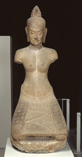 Statue of Jayarajadevi in the guise of the Buddhist deity Tara or Prajnaparamita