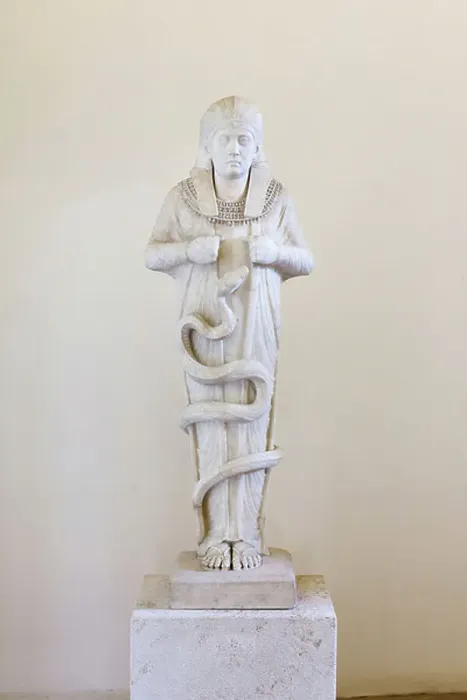 Framed Print : Statue of Osiris Chronocrator, Sciarra collection, lunense marble, National Roman Museum, Palazzo Altemps, Rome, Italy